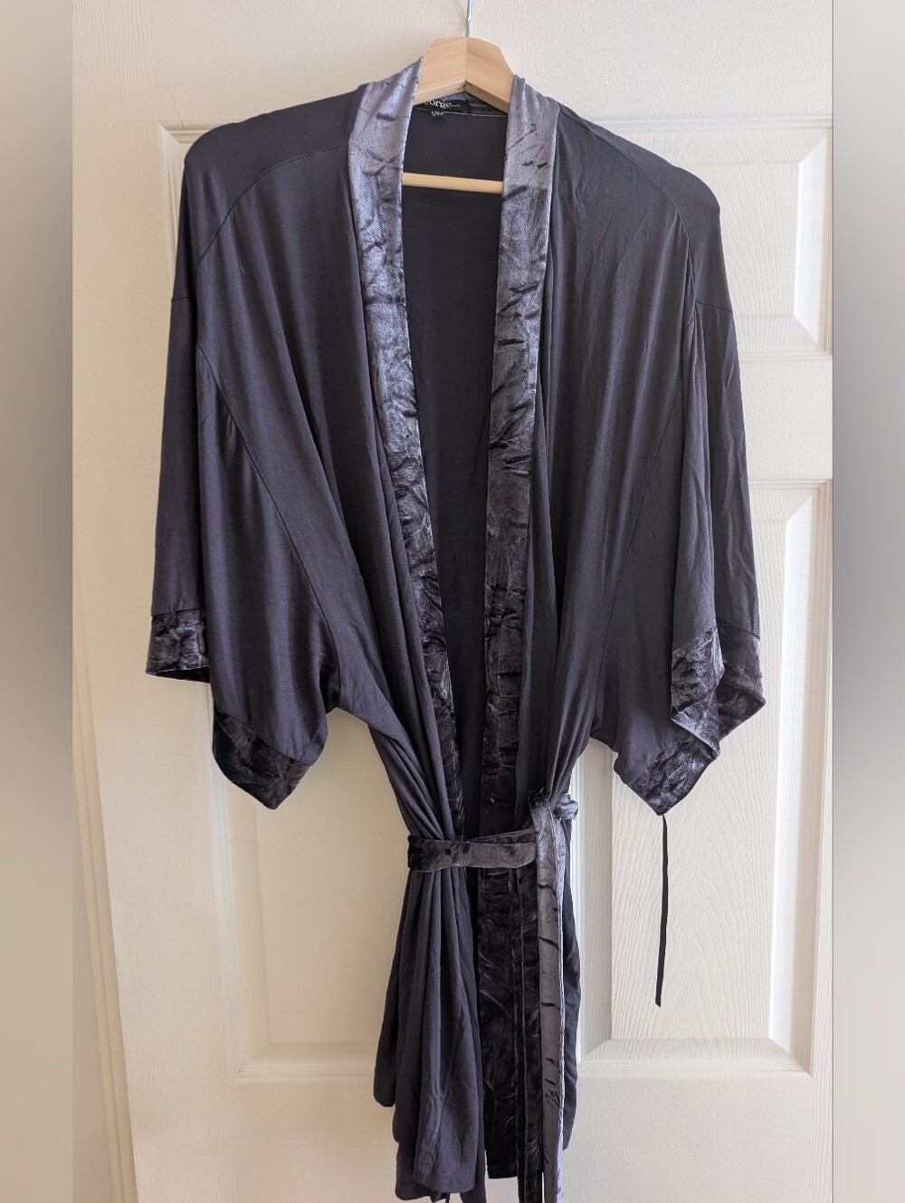 Dark Grey Lingerie Robe